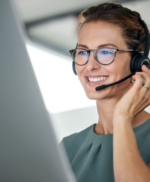 Friendly customer support executive ready to help with business setup Golden Visa and company formation inquiries in Dubai - EL Business Consultants UAE 2026