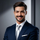 Satisfied business owner discussing successful company setup in Dubai through EuroLink services.